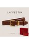 Genuine Leather Gold Buckle Women's Belt Pants Belt, Shirt Belt