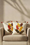 2-Piece Throw Pillow Cover Set with Bohemian Punch Embroidery (Without Inner Filling)