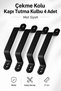 Metal Handle Pull Handle Door Handle 17 cm Handle Door Handle Matte Black Color (4 Pieces)