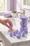 Mini Size 8-Piece Purple Makeup Sponge Set - 2 cm X 3 cm Makeup Application Sponge - 4