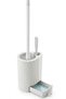 Toilet Brush Set and Detail Cleaning Brush, Height: 53 cm (35 cm Handle + 18 cm Brush Holder)