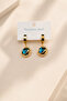 Zircon Stone Planet Sky Model Stainless Steel Women's Earrings - 2