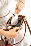 Mink-Tan Scarf Women's Shoulder Bag Handbag Crossbody Bag - 4