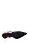 Women's Burgundy Open-Back Thin Heeled Crocodile Leather Shoes 26Pfd1331E3 - 6