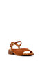 Women's Dark Powder Ankle Buckle Short Heeled Suede Leather Sandals 26Sfd342010 - 7