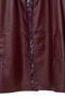 Emma Women's Burgundy Long Leather Coat 25Wge5606U4 - 8