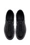 Men's Black Lace-Up Thick Soled Genuine Leather Casual Sneaker, Winter Sports Shoes 25Wfd676618 - 7