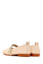 Women's Beige Stone Leather Ballerinas 26Pfd350718 - 6