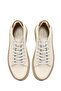 Men's White Lace-Up Thick Sole Sports Shoes, Genuine Leather Sneaker 25Wfd6124Ft - 7