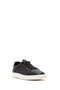 Men's Black Lace-Up Thick-Soled Sports Shoes, Patterned Leather Sneaker 26Sfd640914 - 7