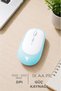 Mouse Çift Modlu Sessiz Kablosuz Fare TM16 Mavi - 2