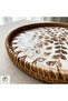 Nairobi Handmade Rattan Tray 30 cm – Natural Wicker Presentation Tray, Bohemian Decorative Serving Tray - 2