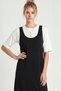 Mini T-Shirt Dress Double Modal Set Lnt0040 Black - 3