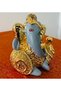 Gold Plated Grey Color Ganesha – Ganapati 8x4cm Idol | Gold Plated Ganesh Idol Online. Use - 3