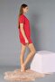 Buttoned Short Sleeve Shorts Set - Summer Score Pattern Soft Milan Fabric - M, L, Xl, XXL - 3