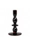 Caissa Resin Ornate Taper Candle Holder 10.9x10.9x21cm - Brown - 6