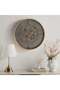 Hadron Metal Gear Wall Clock Dia 60cm - Brown