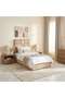 ELLIANA SINGLE BED VELVET BEIGE 120X200 CM