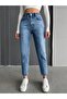 Women's High Waist Mom Jeans Jeans 100% cotton No stretch - 4