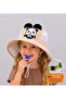 Panda Model Whistle Mesh Anti-Sweat Neck Protection Adjustable Children's Hat Sun Protection Hat,Outdoor Summer Beach Vacation - 3
