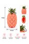 Pineapple Design Silicone Wallet & Keychain - 2