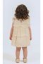 Baby Girl Summer Muslin Dress and Bandana Set with 3D Floral Detail - 3