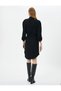 Shirt Dress with Tie-Up Waist and Button Pocket Detail - 4