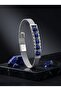 Natural Stone and Stainless Steel Men's Adjustable Gift Bracelet 01846