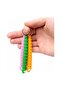 Set of 3 Articulated Keychains – Movable Cute Figure Keychain – Bag Accessory – Color Options Available - 6