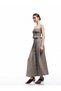 X Selected by Melis Ağazat - Viscose Elastic Waist Tie-Up Buttoned Gingham Midi Skirt - 2