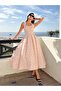 Women's Polka Dot Patterned Long Strap Dress