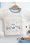 10-Piece Hospital Discharge Set with Teddy Bear Embroidery, Cute Text, Cotton Newborn Baby Set with Blanket - 3