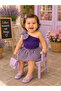 Baby Children's Single Sleeve Crop Skirt Set Top and Bottom Set - 2