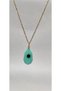 Steel Necklace with Blue Stone and Sun Figure - Healing Energy and Everyday Elegance (Stainless Gold) - 3