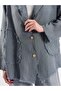 Linen Casual Jacket with Pocket Details - 4