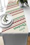 New Year's Themed Double-sided Printed 4-Piece Pillowcase with Throw Pillow Case and American Service Runner Set - 3