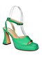 P404851009 Grass Green Platform Thick Heeled Women's Shoes - 6