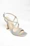 S569816814 Silver Glitter Thin Heeled Women's Shoes - 7