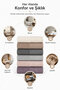 6-Piece Hand and Face Colored Towel Set 50X90 cm Velora - 5