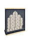 Navy Blue Velvet Rug Prayer Rug - 4