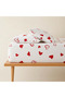 100% Cotton Fabric Fitted Sheet+Pillowcase Corner Depth 28-30 CM Soft Fabric New Season