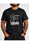 Men's Oversize Crew Neck T-Shirt Strong 26131 Black - 3