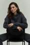 Women's Fleece Wide Fit Hooded Sweatpants Set with Elastic Legs - Sports - 3