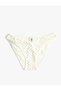 Bikini Bottom V Cut Normal Waist Shiny Stone Embroidered