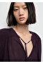 Scarf Collar Chiffon Blouse - 6