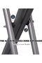 Foldable Floor-Standing Ironing Board, Portable Compact, Adjustable Height, Metal Frame, 90x30cm Surface - 3