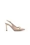 Ancona Premium Beige Buckle Heeled Shoes - 2