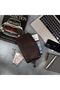 Genuine Leather Handbag Clutch Bag Portfolio Bag Organizer Clutch Brown - 5