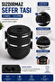 2-Tier 1.2 Liter Stainless Steel Lunch Box with Leak-Proof Lid Food Carrying Container Bento Lunch Box 304 - 4