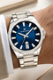 Men's Wristwatch Steel Band Steel Case Bracelet Gift Silver-Blue Zmdk1133 - 2